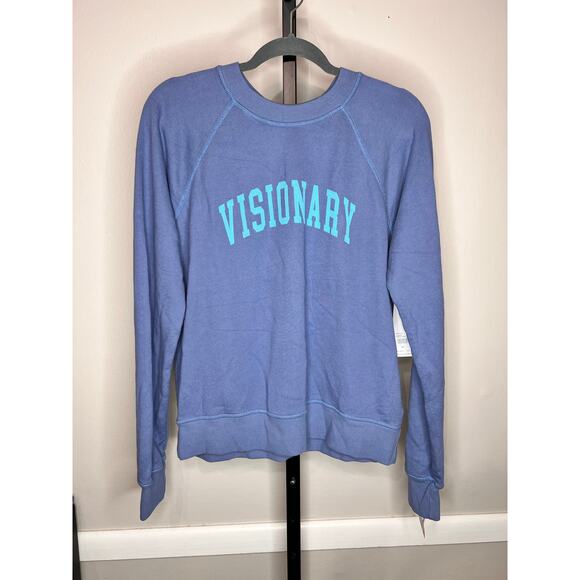 Spiritual Gangster Visionary Forever Crew Pullover Sweatshirt Pacific Blue M NWT - Picture 4 of 9